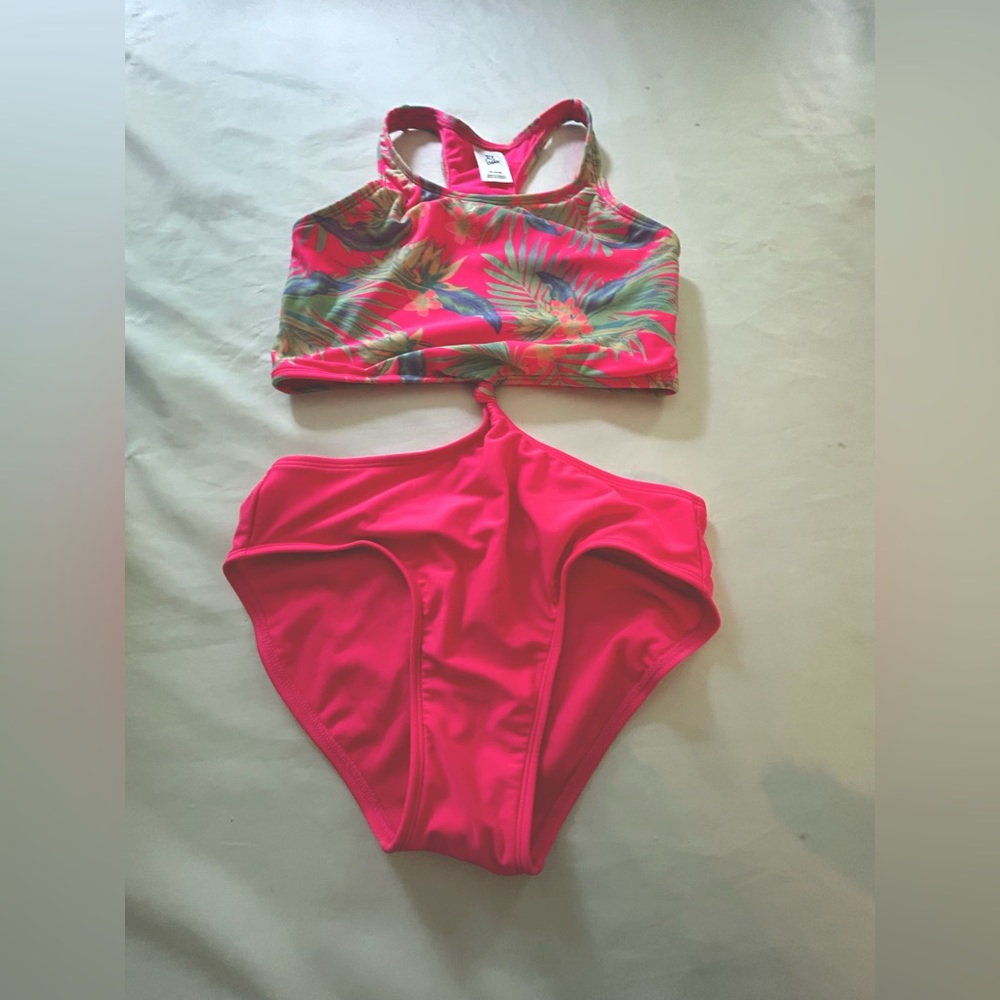 Art Class Floral, Girls bathing suit